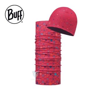 【BUFF】BF116130 青少年Polar雙層保暖帽+經典頭巾組合 - 熱鬧滾滾(保暖帽/組合系列/Polar/青少年/兒童)