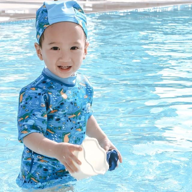 【Splash About 潑寶】嬰兒 尿布褲 連身 防曬 抗UV-奇幻鱷魚(嬰兒泳褲)
