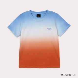 【Hang Ten】男童-漸層設計短袖T恤-橘