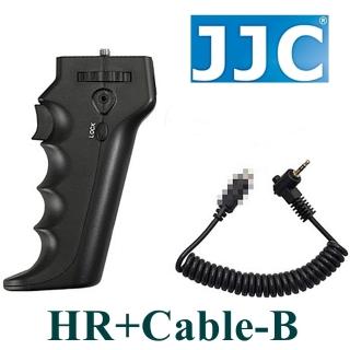 【JJC】快門手把HR+Cable-B(相容尼康Nikon原廠MC-30快門線)