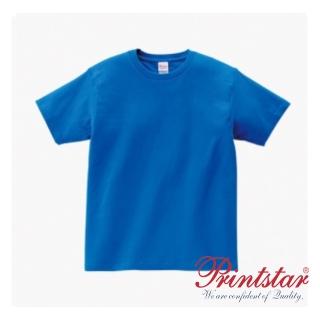 【日本 PRINTSTAR】純棉 5.6oz 重磅T恤-男女同款(亮藍)