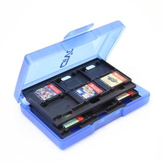 【Nintendo 任天堂】Switch副廠卡匣/卡片收納盒(藍)