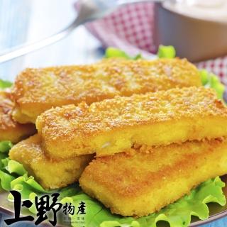 【上野物產】8包共80片 東港酥脆 蝦餅(300g±10%/10片/包 炸物/海鮮/小吃)