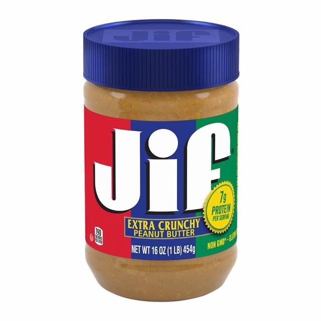 【美國JIF】顆粒花生醬(454g)