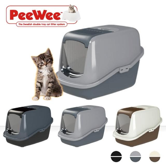 【PeeWee 必威】屋型雙層貓便盆(PW-E400)
