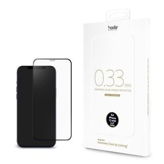 【hoda】iPhone 12 mini 5.4吋 美國康寧授權 黑框滿版玻璃保護貼 0.33mm AGbC(附貼膜神器)