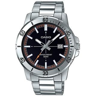 【CASIO 卡西歐】指針 男錶 不鏽鋼錶帶 日常生活防水(MTP-VD01D-1E2)