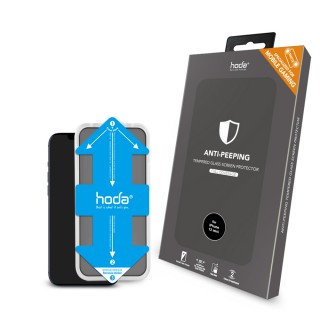 【hoda】iPhone 12 mini 5.4吋 手遊專用霧面磨砂防窺滿版玻璃保護貼(附貼膜神器)