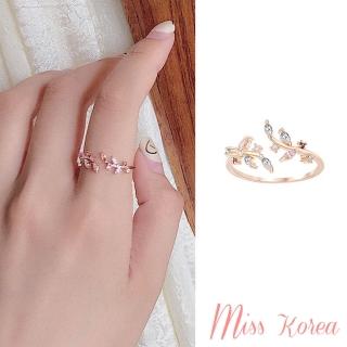 【MISS KOREA】韓國設計彩色精靈花朵鋯石鑲嵌開口戒