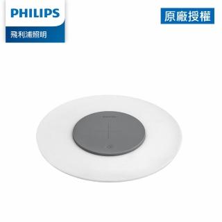 【Philips 飛利浦】66134 LED無線充電小碟燈-白色(PC001)