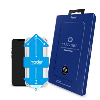【hoda】iPhone 12 mini 5.4 吋 藍寶石滿版螢幕保護貼(附貼膜神器)