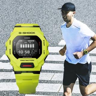 【CASIO 卡西歐】G-SHOCK 纖薄運動系藍芽計時手錶-萊姆綠 畢業禮物(GBD-200-9)