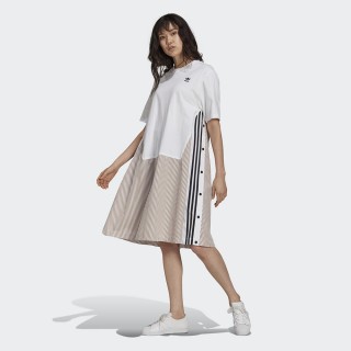 【adidas 愛迪達】SHIRT DRESS 女 春夏洋裝 白(H59022)