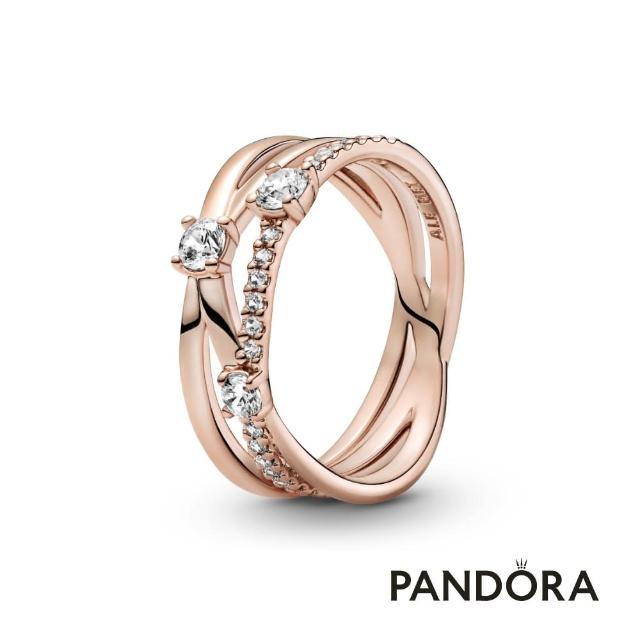 【Pandora官方直營】三重璀璨戒指