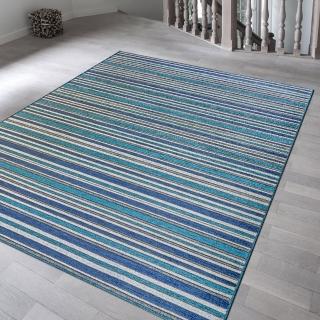 【Ambience】比利時Brighton 平織地毯(深藍 140x200cm)