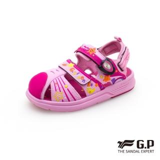 【G.P】★漫步星空★兒童輕量磁扣護趾鞋G1625B-粉色(SIZE:24-28 共二色)