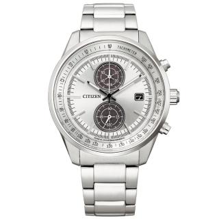 【CITIZEN 星辰】官方授權 GENTS系列 光動能 時尚計時腕錶 女王節(CA7030-97A)
