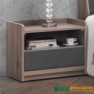 【綠活居】岡祖爾 時尚1.7尺單抽床頭櫃/收納櫃