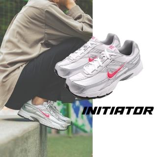【NIKE 耐吉】慢跑鞋 Initiator 低筒 運動 女鞋 基本款 路跑 透氣 舒適 球鞋 白 銀(394053-101)