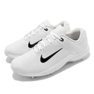【NIKE 耐吉】高爾夫球鞋 Air Zoom TW20 Wide男鞋 React科技 氣墊避震 皮革 可拆式鞋釘 白黑(CI4509-100)