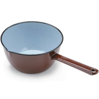 【IBILI】琺瑯牛奶鍋 棕16cm(醬汁鍋 煮醬鍋 牛奶鍋)