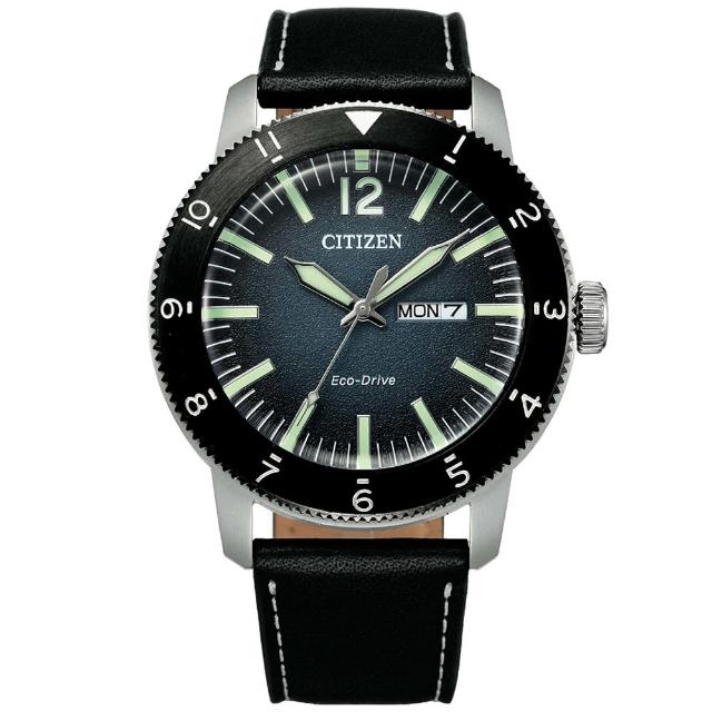 【CITIZEN 星辰】光動能紳士時尚手錶-43.5mm(AW0077-19L)