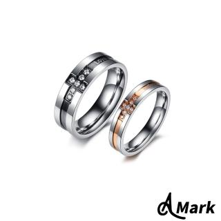 【A MARK】十字架鑲嵌水晶鑽造型戒指