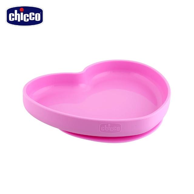 【Chicco 官方直營】愛心矽膠吸盤碗-2色