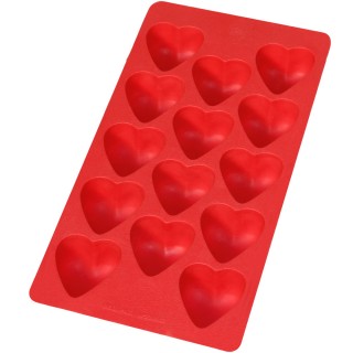 【LEKUE】14格愛心製冰盒 紅(冰塊盒 冰塊模 冰模 冰格)