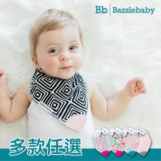 【Bazzle baby】固齒咬咬圍兜 - 4入組 多色可選(圍兜 口水巾 固齒器 脖圍 彌月禮)