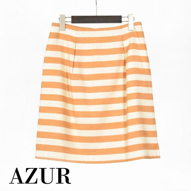 【AZUR】經典時尚條紋短裙