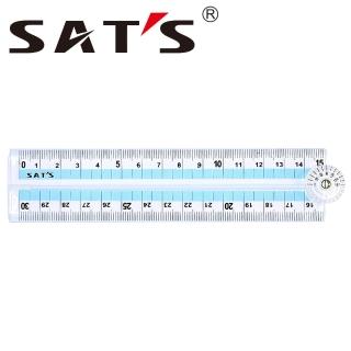 【SAT’S】可量角度摺疊尺30公分(4支1包)