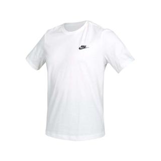 【NIKE 耐吉】男女短袖T恤-純棉 休閒 慢跑 上衣 白黑(AR4999-101)