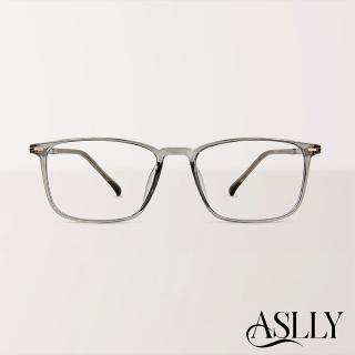 【ASLLY】Y1037半透灰方框濾藍光眼鏡