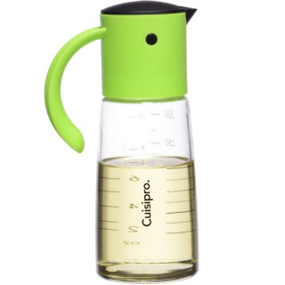 【CUISIPRO】自動開闔油醋瓶 綠350ml(調味瓶)