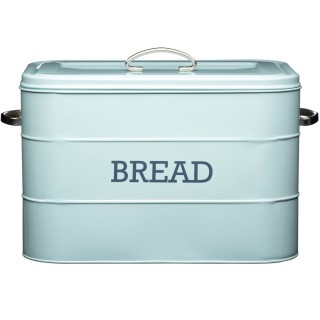 【KitchenCraft】復古麵包收納盒 藍(麵包收納籃 食物盒)