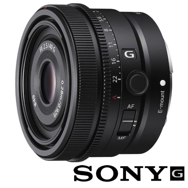 【SONY 索尼】FE 40mm F2.5 G SEL40F25G 標準大光圈鏡頭(公司貨 全片幅無反微單眼鏡頭)