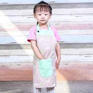 【E.City】韓版可愛兒童圍裙吃飯畫畫衣