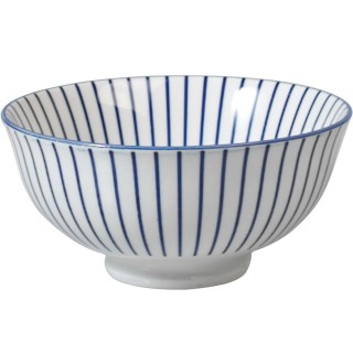 【Rex LONDON】瓷製餐碗 射線藍12cm(飯碗 湯碗)