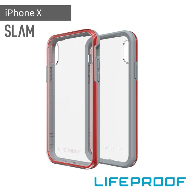【LifeProof】iPhone X 5.8吋 SLAM 防摔保護殼(灰/橙)