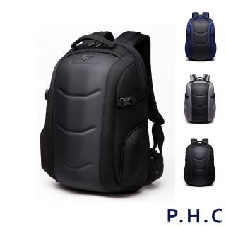 【PHC】多功能隔層大容量雙肩後背電腦包(現+預 灰色 / 藍色 / 黑色)