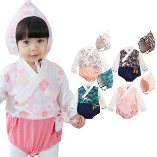 【Baby 童衣】造型包屁衣 韓風傳統小腰包寶寶爬服附帽子21206(共６色)