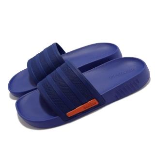 【adidas 愛迪達】拖鞋 Racer TR Slide 套腳 男鞋 愛迪達 舒適 穿搭 夏日 輕便 藍 紅(G58171)