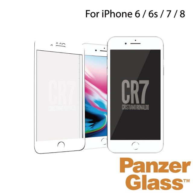 【PanzerGlass】iPhone SE3 / SE2 / 8 / 7 / 6s / 6 4.7吋 CR7 2.5D耐衝擊高透鋼化玻璃保護貼(白)
