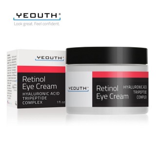 【YEOUTH】全效逆齡A醇眼霜-含玻尿酸+三複合物(解決眼周肌膚問題2.5%A醇眼霜)
