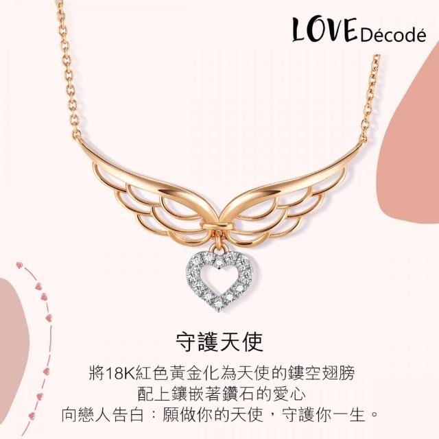【PROMESSA】愛情密語 愛之翼 18K金鑽石項鍊
