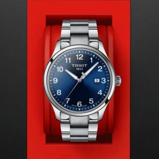 【TISSOT 天梭 官方授權】GENT XL CLASSIC 大三針經典腕錶 / 42mm 禮物推薦 畢業禮物(T1164101104700)