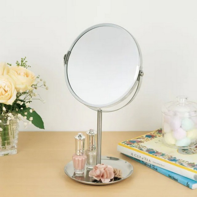 【NITORI 宜得利家居】美妝三倍鏡 桌鏡 HL6019 附托盤 桌鏡 美妝 三倍鏡