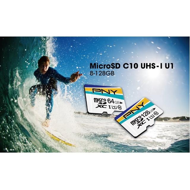 【PNY 必恩威】PNY Vivid Series MicroSDHC/SDXC 記憶卡(64GB)