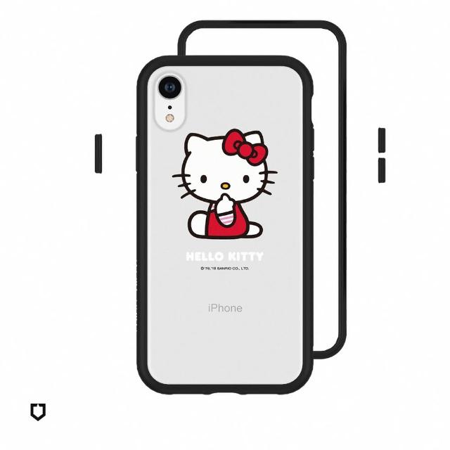 【RHINOSHIELD 犀牛盾】iPhone XR Mod NX邊框背蓋手機殼/Shh… 套組(Hello Kitty手機殼)